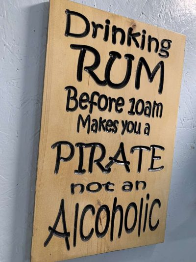 drinking rum