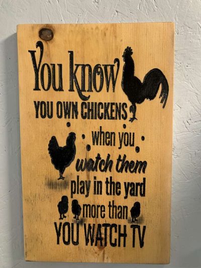 you know you own chickens