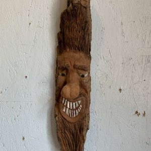 Whimsical Laughing Wood Spirit