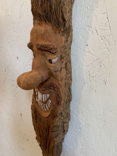 Whimsical Laughing Wood Spirit
