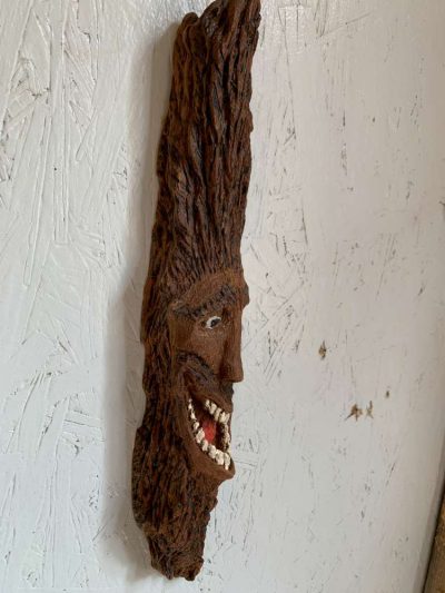 Crazy Laughing Wood Spirit