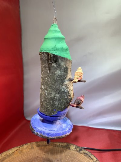 Two Story Bird House with Bath