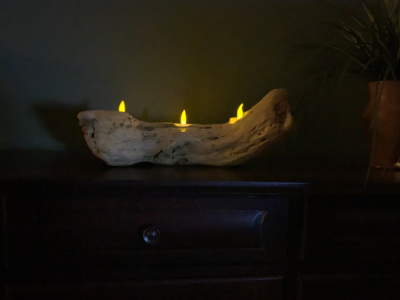 Driftwood Tea Light