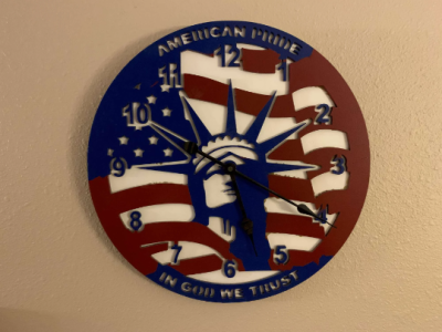 Patriotic Clock - The All American Pride
