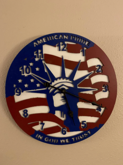 Patriotic Clock - The All American Pride