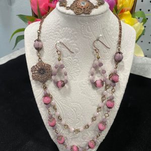 Spring and Summer Necklace, Earrings & Bracelet Combo